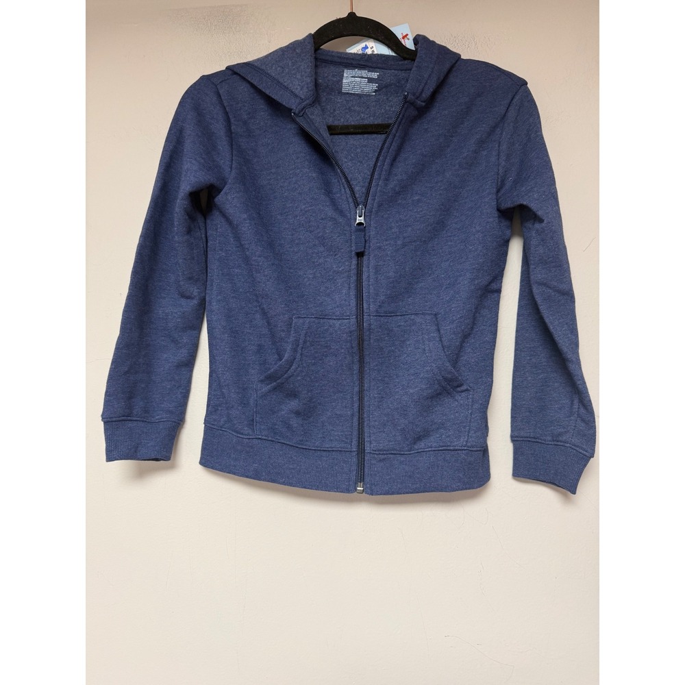 Cat & Jack Zip Up Hoodie Kids S‎ 6/7 Blue New Fleece Hooded Sweatshirt 8594